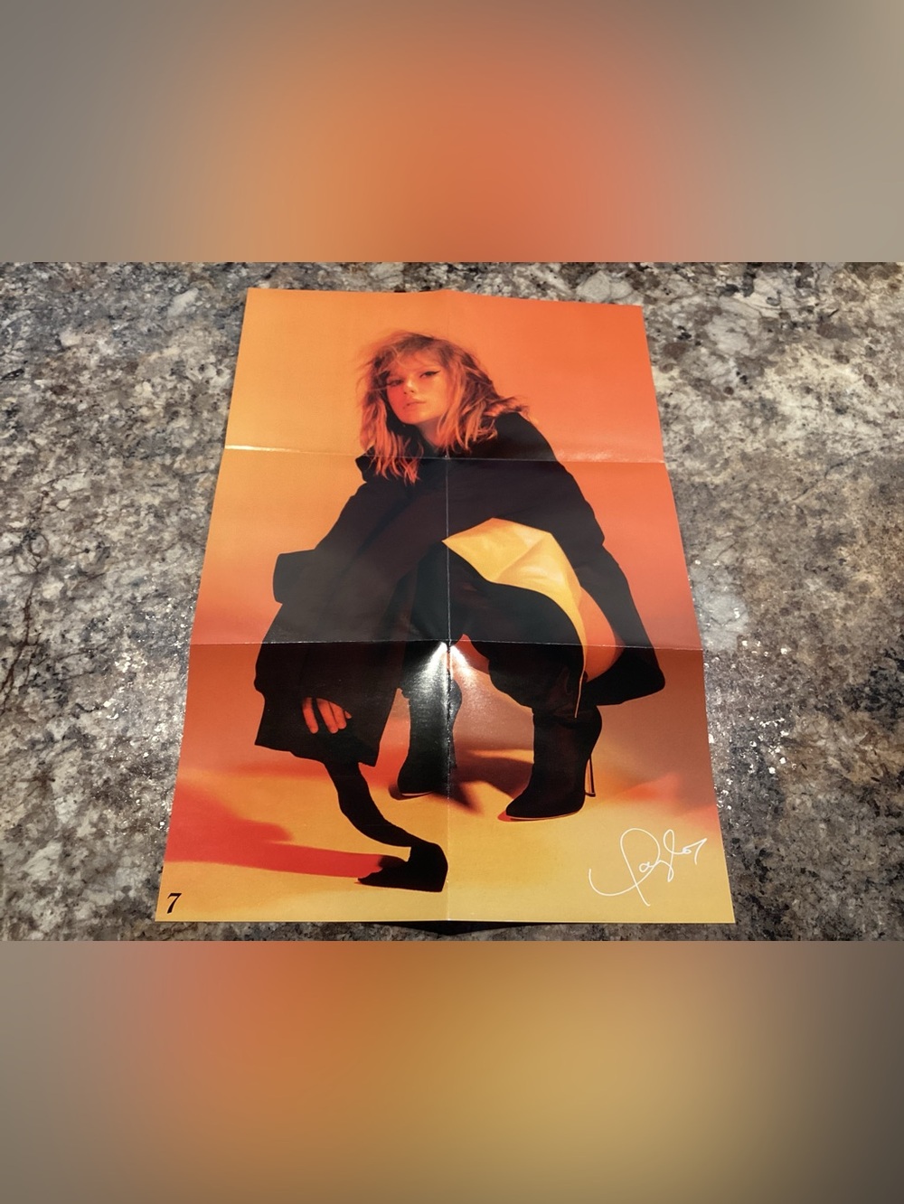 Taylor Swift Reputation CD Double Sided Poster 2017 Big Machine Label - Picture 4 of 7